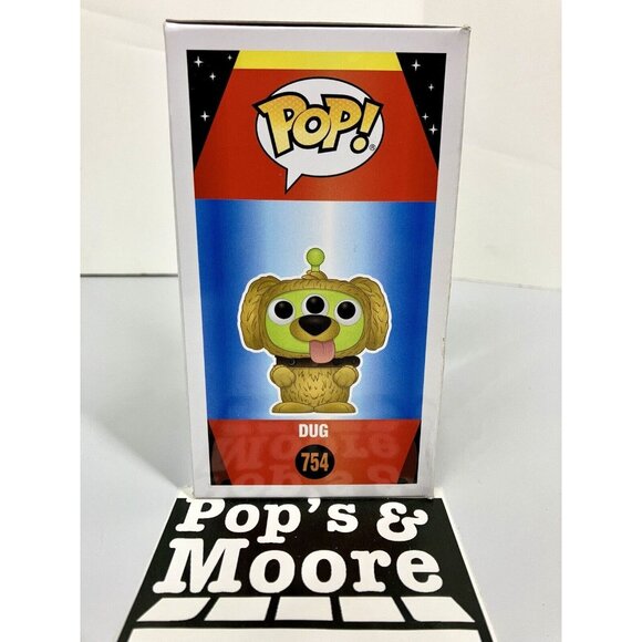 Funko Pop! Remix: Dug 754 Vaulted Exclusive Vinyl Figure Box Damage W/Protector - Picture 5 of 12
